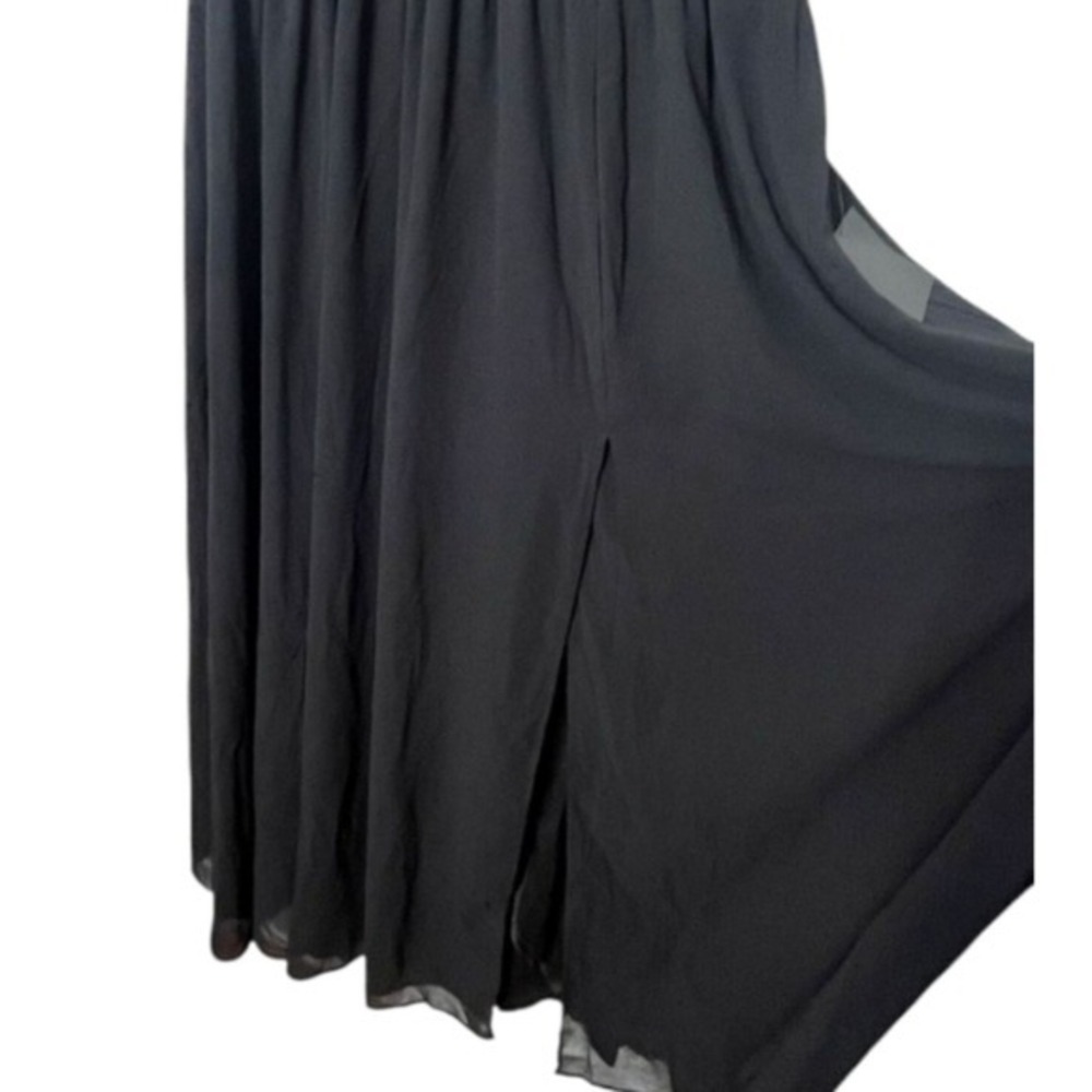 Lulus Thoughts of Hue Black Surplice Elegant Formal Black Maxi Dress Sz Large - Picture 5 of 13